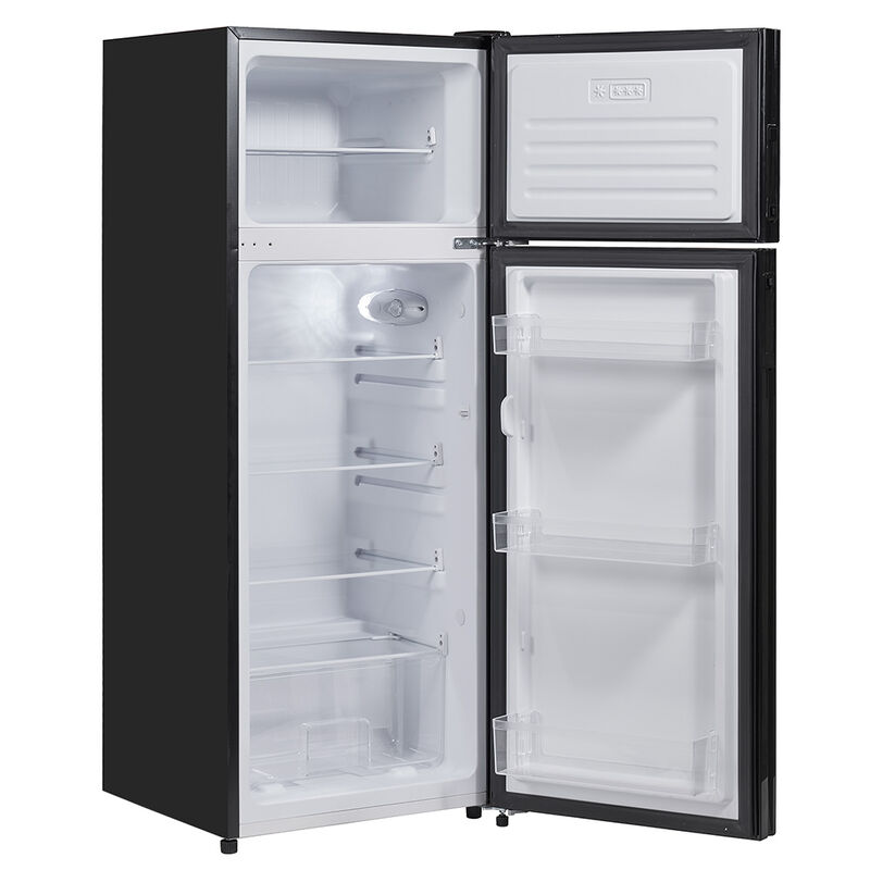 Invision 8CU Top Mount Freezer RV Refrigerator&mdash;Black (Right) image number 3
