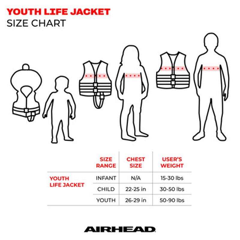 Airhead Child Bolt 4-Buckle Life Vest image number 2