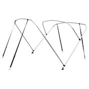 Shademate Bimini Top 3-Bow Aluminum Frame Only, 6'L x 46"H, 91"-96" Wide