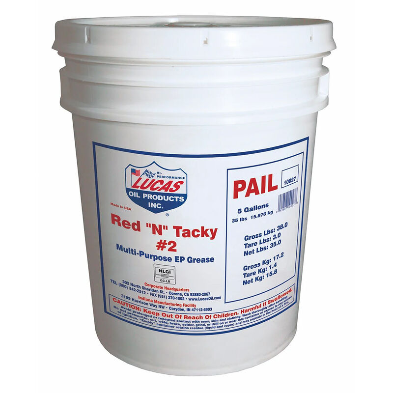 Lucas Red 'N Tacky Grease, 35-lb. Bucket