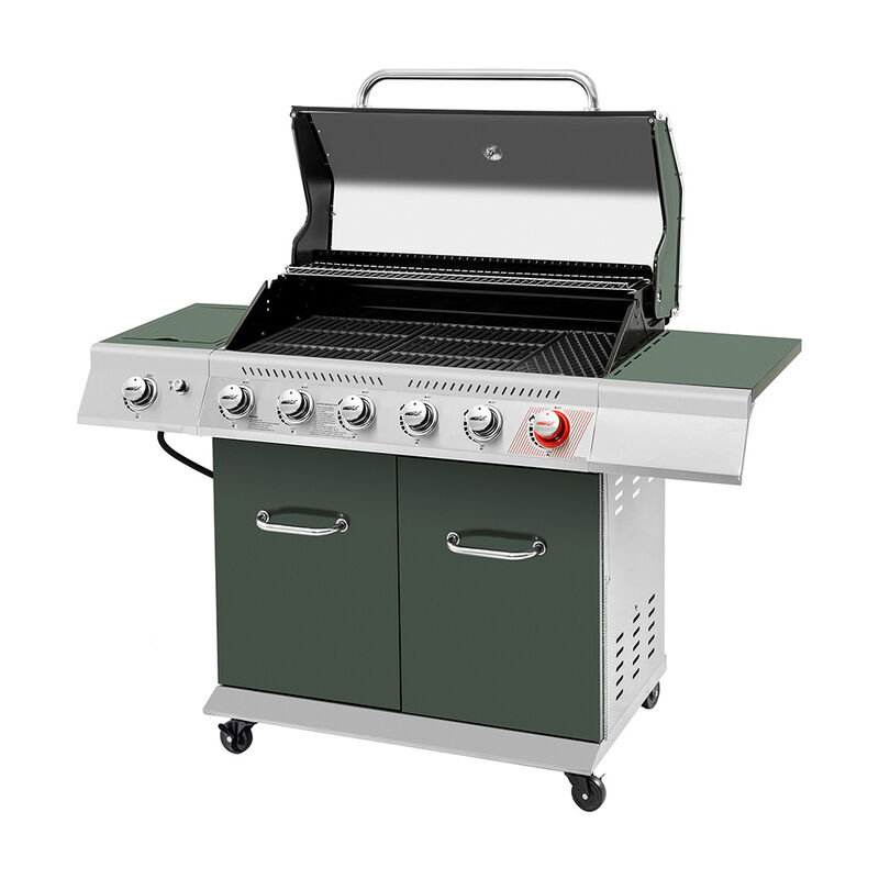 Royal Gourmet 6-Burner Propane Gas Grill with Side Burner and Sear Burner image number 4