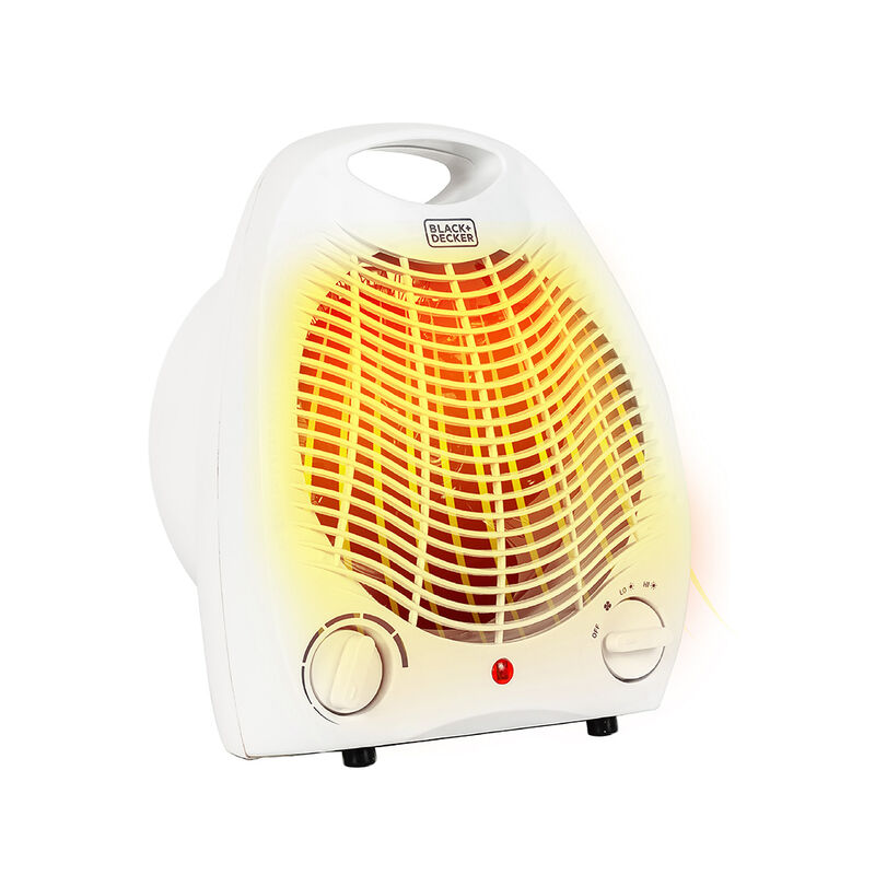 Black+Decker Personal Electric Heater, White