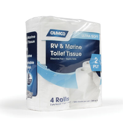 Camco 2-Ply RV & Marine Toilet Tissue, 4 Rolls