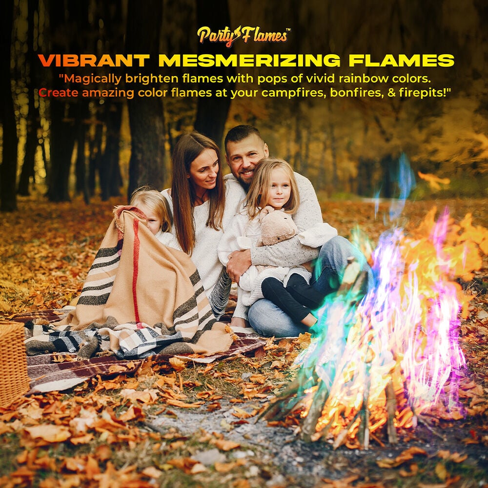Vibrant Fire Colors & Bug-Free Citronella Pack - 4 Pack