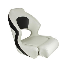 Springfield Deluxe Flip-Up Sport Seat, White/Charcoal