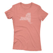 Points North Women's Word Cloud NY Short-Sleeve Tee