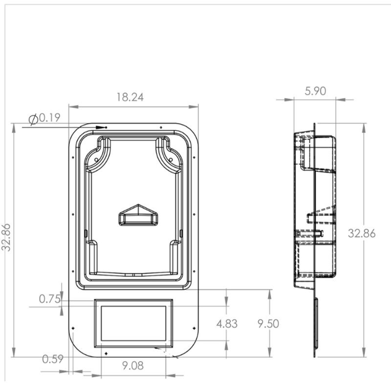 Specialty Recreation Flip Sink Basin 18in x 33in with Access Panel image number 3
