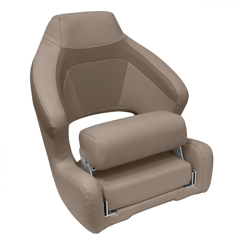 Wise Premier Pontoon XL Bucket Seat with Flip-Up Bolster image number 2