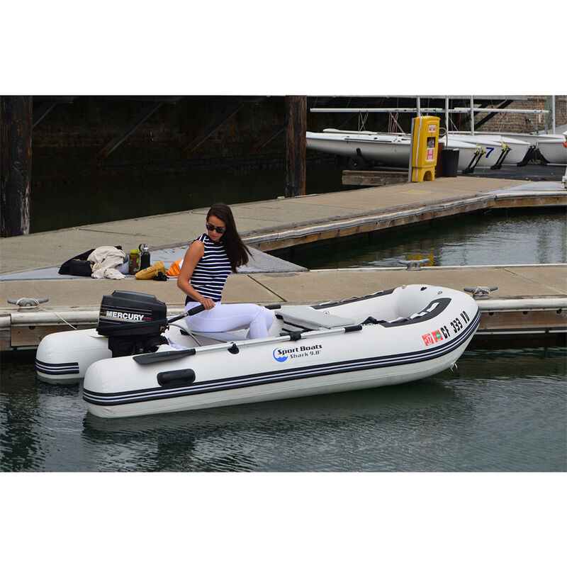 Island Hopper Shark 9.8' Aluminum Floor Inflatable Sport Boat image number 3