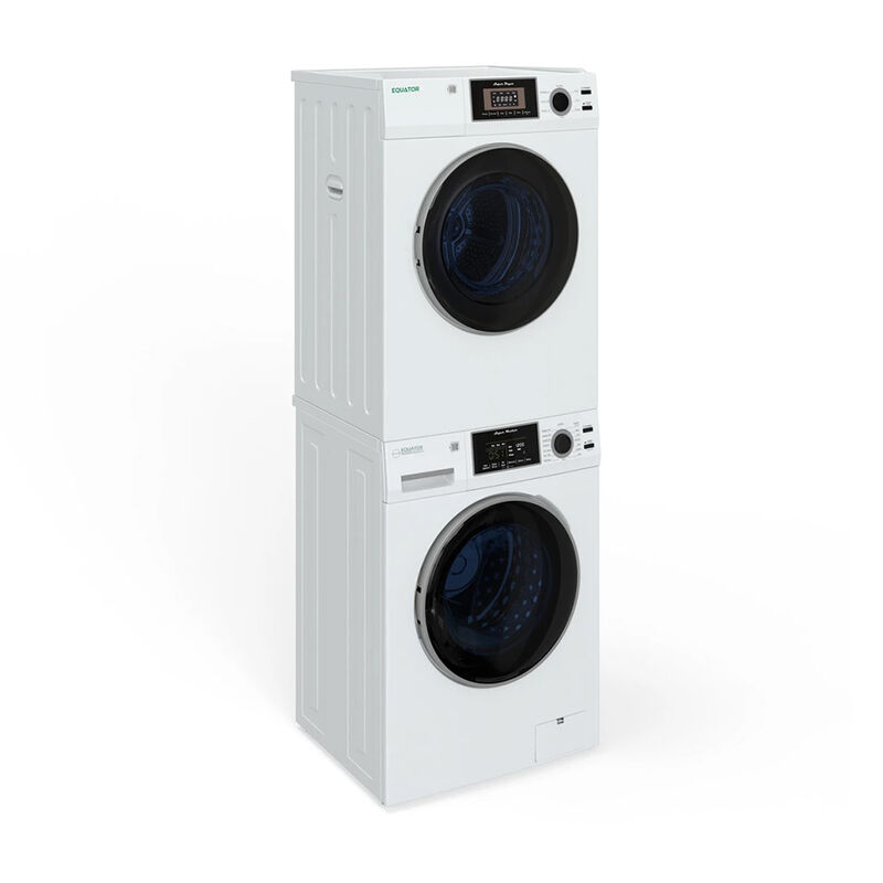 Equator Stackable EW 826 Washer + ED 866 DL Dryer Set, White image number 7