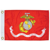 Military Flag Marine, 12" x 18"