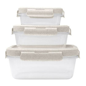Gourmet Kitchen Eco 3-pack Airtight Food Container Set - Moonbeam