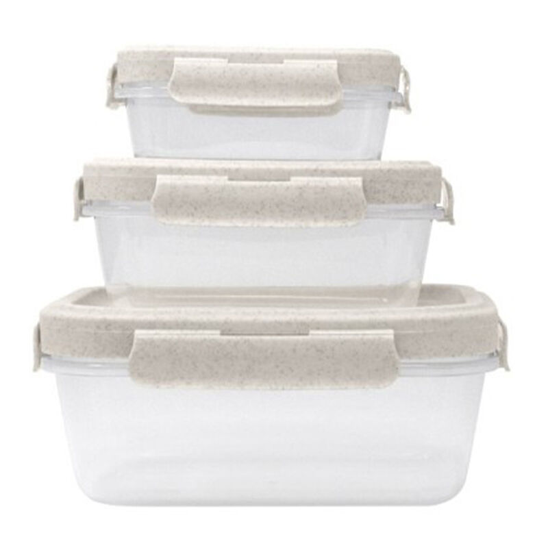 Gourmet Kitchen Eco 3-pack Airtight Food Container Set - Moonbeam image number 1