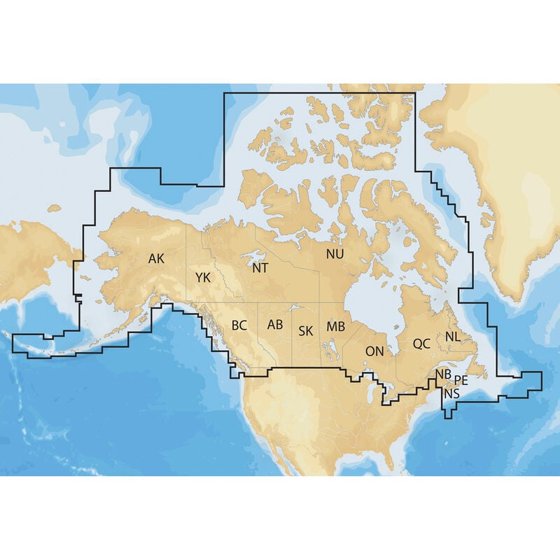 Navionics+ Cartography, Canada And Alaska image number 1