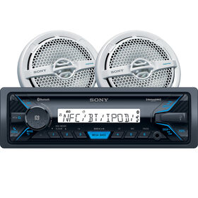 Sony DSX-M5511BT Bluetooth Media Receiver Package w/Two 6.5" Dual Cone Speakers