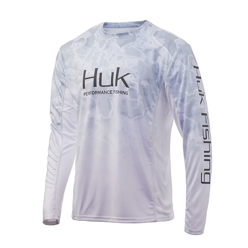 HUK Men’s Icon X Camo Fade Long-Sleeve Shirt image number 9