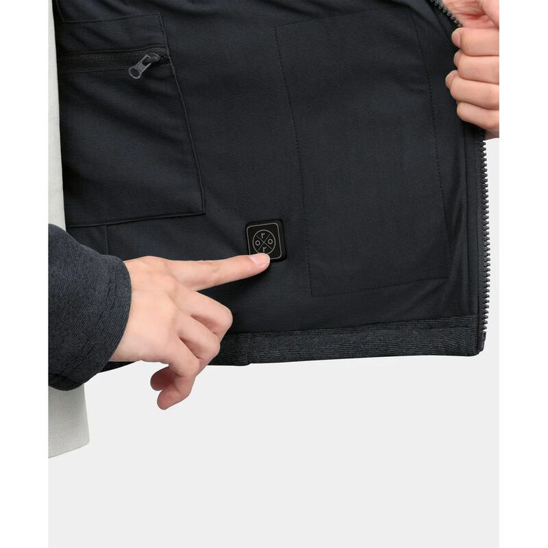 ORORO River Ridge Men's Heated Fleece Liner Jacket with Rechargeable Battery image number 6