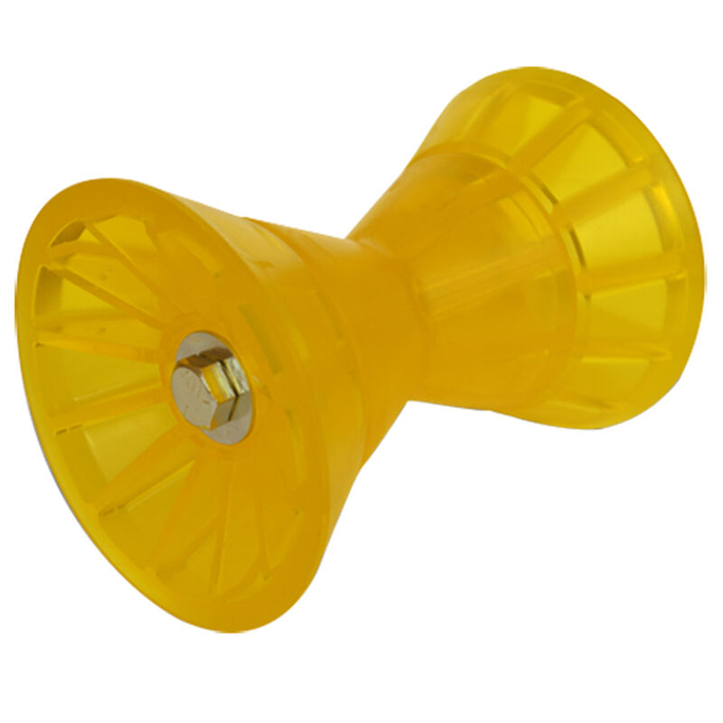 Yellow Poly Bow Roller, fits 4" bracket image number 1