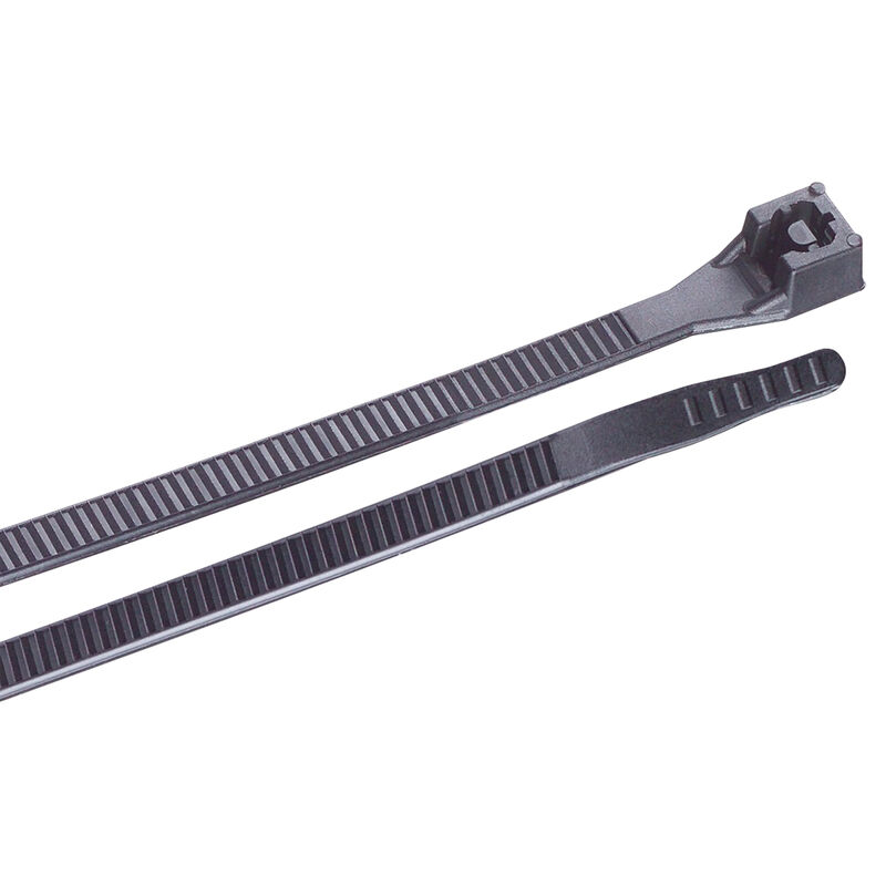 Ancor UV Black Standard Cable Ties, 6", 100 Pack image number 1