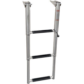 Overton's Top Mounted 3 Step Stainless Steel Folding Swim Platform Ladder