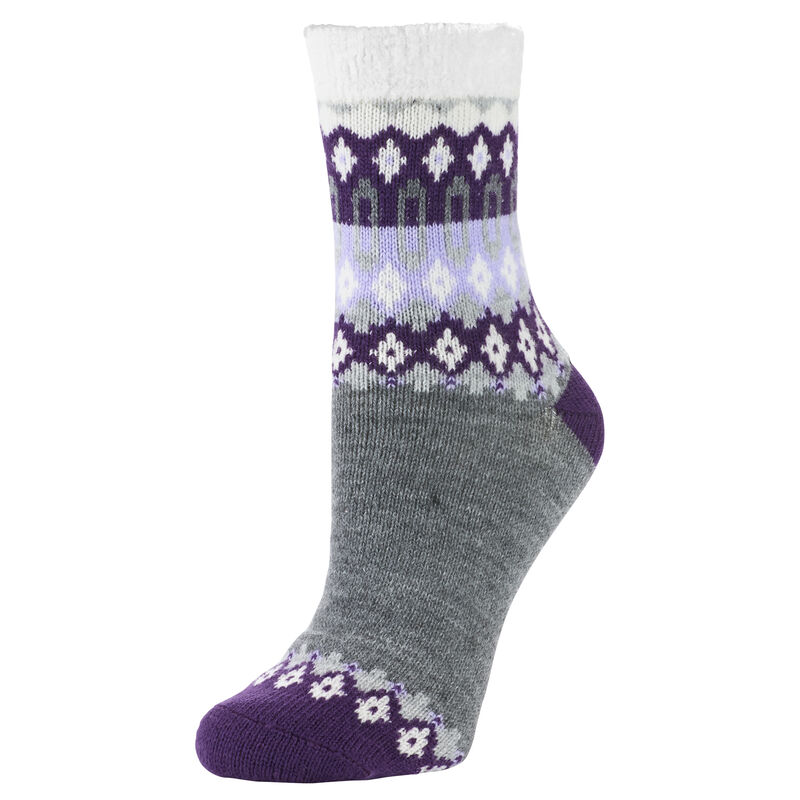 Sof Sole Women’s Fireside Nordic Cuff Crew Sock image number 1