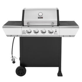 Royal Gourmet 4-Burner Propane Gas Grill with 2 Side Shelves