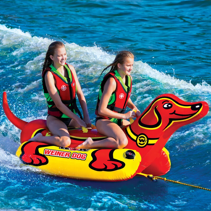 WOW 2-Person Weiner Dog Towable Tube image number 1