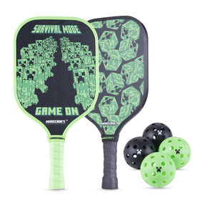 Minecraft Wooden 7-Piece Pickleball Bundle