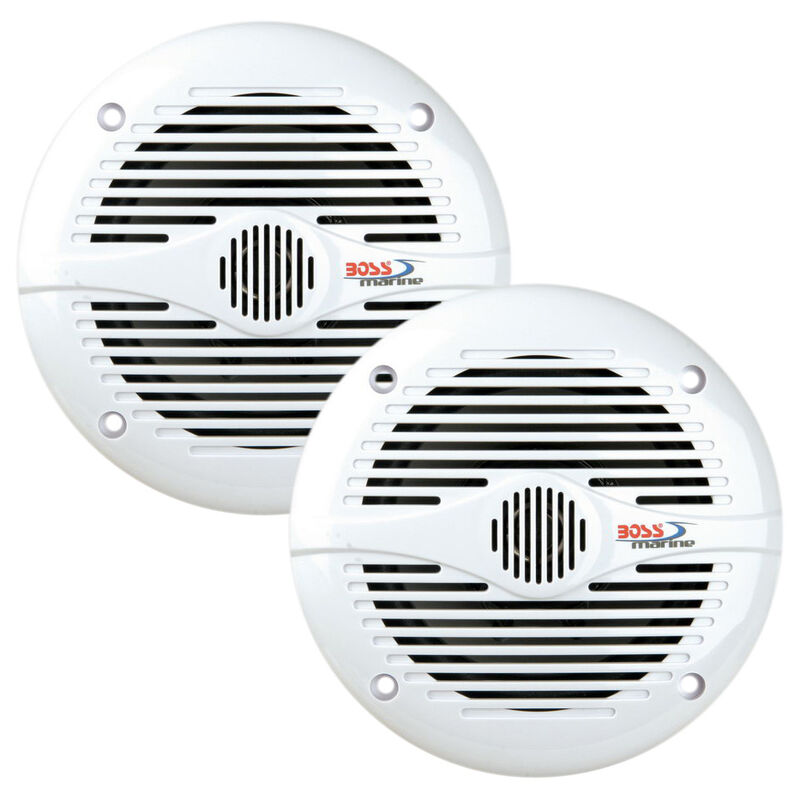 Boss Marine MR60 6.5" Two-Way Coaxial Marine Speakers, Pair image number 1