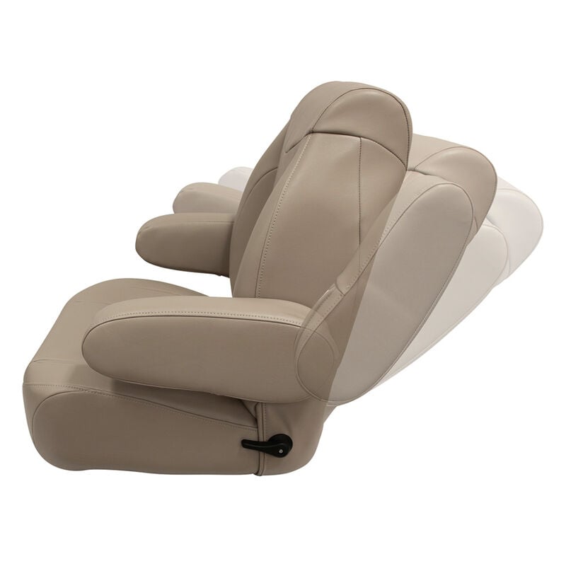Wise High-Back Pontoon Reclining Helm Seat with Flip-Up Arm Rests image number 3