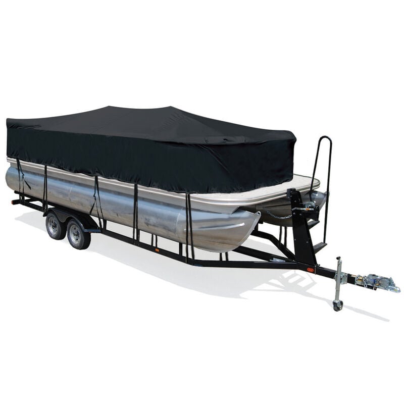 Trailerite Hot Shot Cover for Trailerite Pontoon Playpen Boat Cover, Black (16'1" - 17'0" Cl X 102" B) image number 1