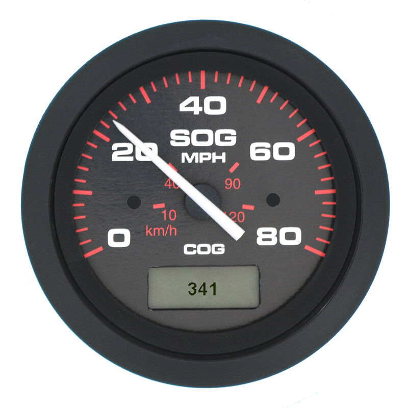 Sierra Amega 3" GPS Speedometer With LCD Heading Display, 80 MPH image number 1