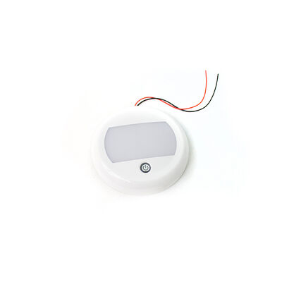 Touch Switch 24-Watt Round LED Interior SMART TOUCH Light - 10-30V Range, IP67, Flush Mount and bracket