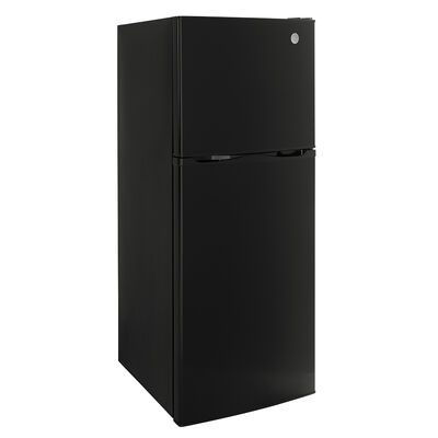 GE 9.8 Cu. Ft. 12V DC Power Top-Freezer Refrigerator, Black