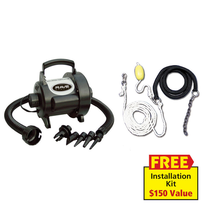 RAVE 15' Aqua Jump 150 Water Trampoline, Northwoods Edition image number 4