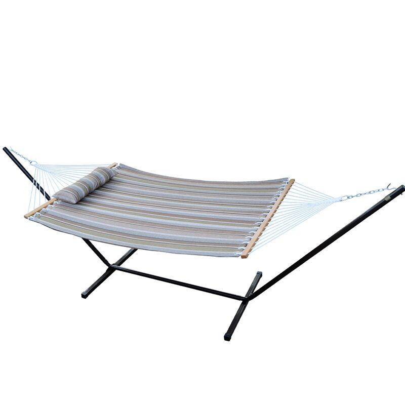 Algoma Quilted Hammock, Pillow, and Stand Combination image number 3