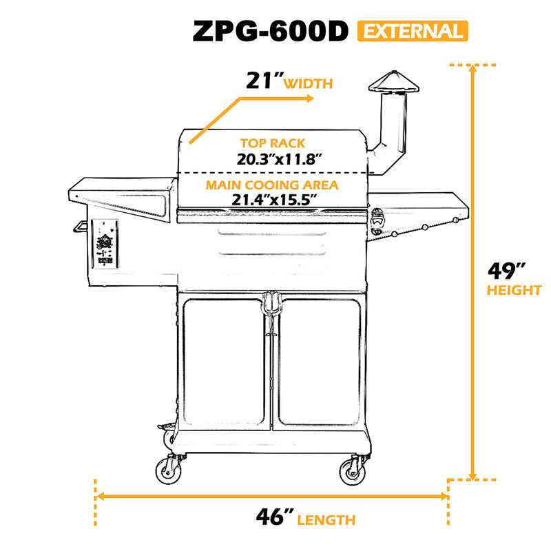 Z Grills 600D Wood Pellet Grill and Smoker image number 5