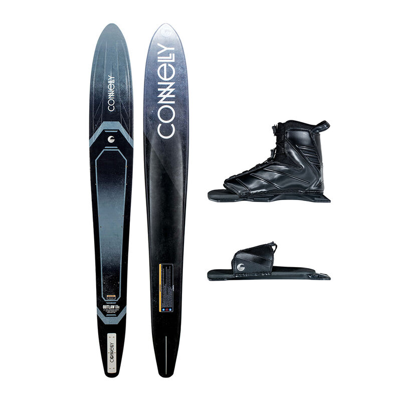 Connelly Outlaw Slalom Water Ski with Tempest Binding and Rear Toe Plate
