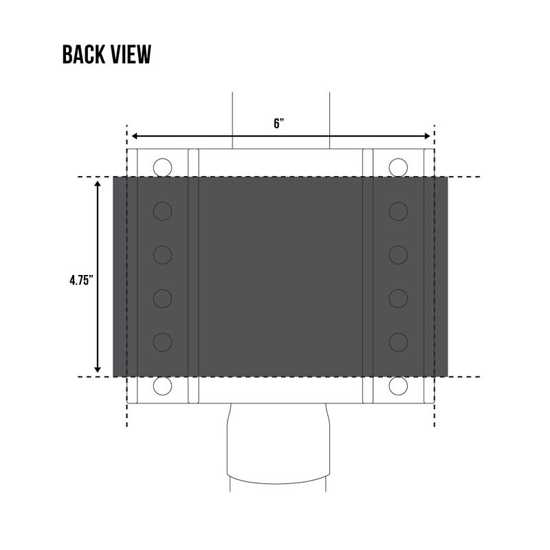 Trailer Valet JX5-S Manual Side-Mount Trailer Jack, 5,000-lb. image number 6