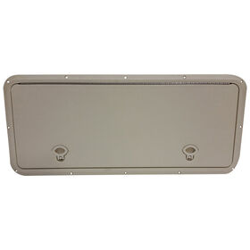 DPI Marine DPF Marine Creamy White Fulsh Series Hatch Door, 13" x 30" O.D. frame