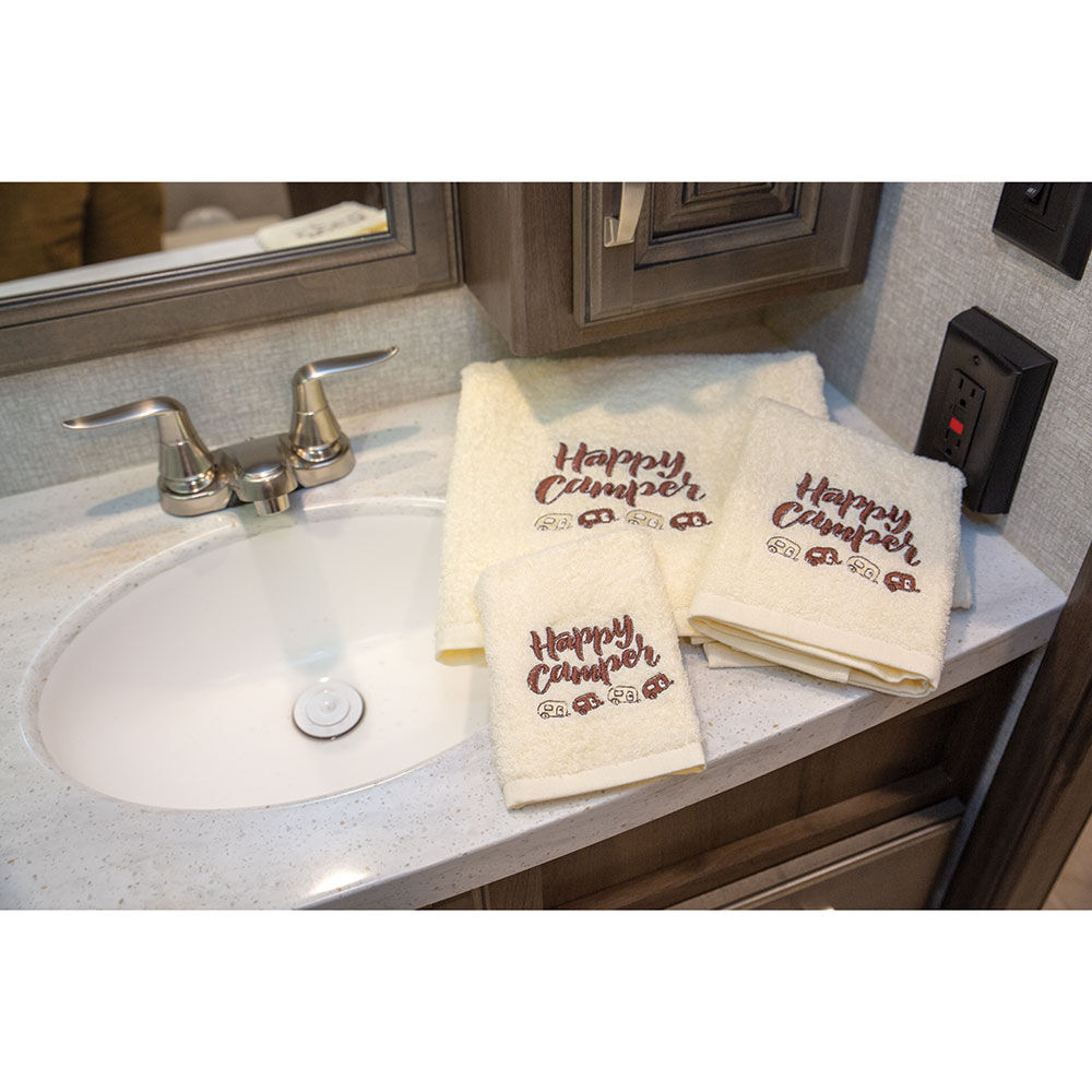 Happy Camper RV Bath Towel Set, 3 Piece Overton's