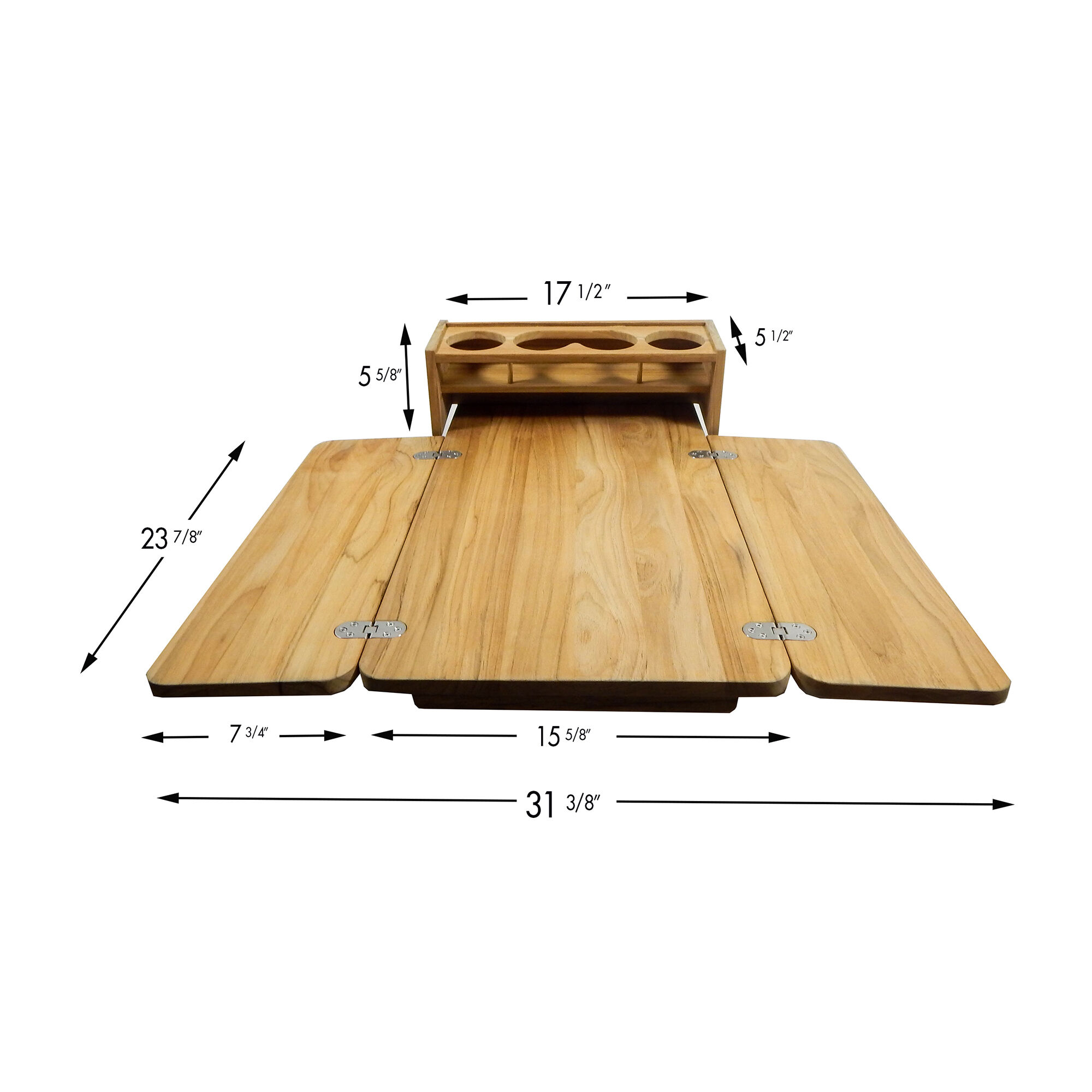 SeaTeak Cockpit Table With Folding Leaves