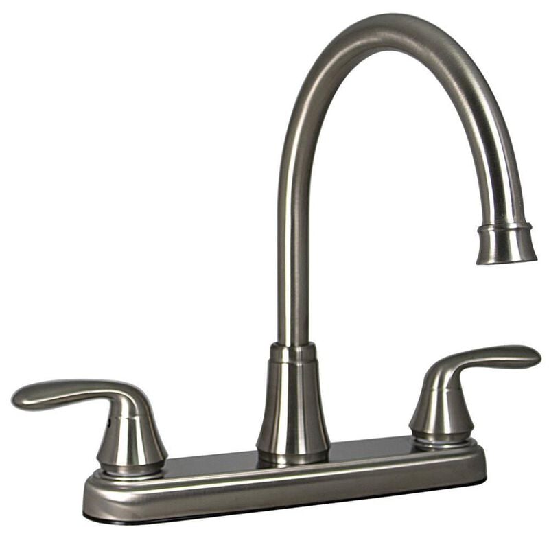 Kitchen 2-Handle Faucet, Brushed Nickel Finish image number 1