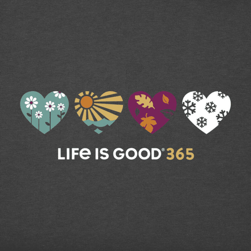 Life Is Good Women’s 365 Hearts Crusher T-Shirt image number 2