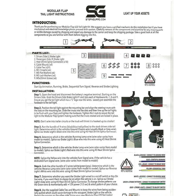 Step 'N Guard Modular Tail Light Kit image number 5