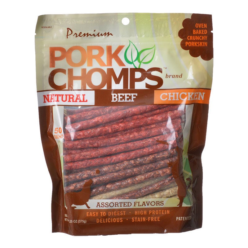 Scott Pet Pork Chomps Assorted Flavors Munchy Sticks, 50-Pack image number 1