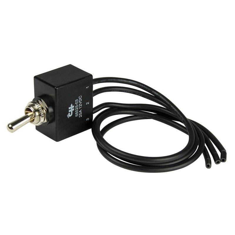BEP SPDT Sealed Toggle Switch, Wire Leads, On/On image number 1