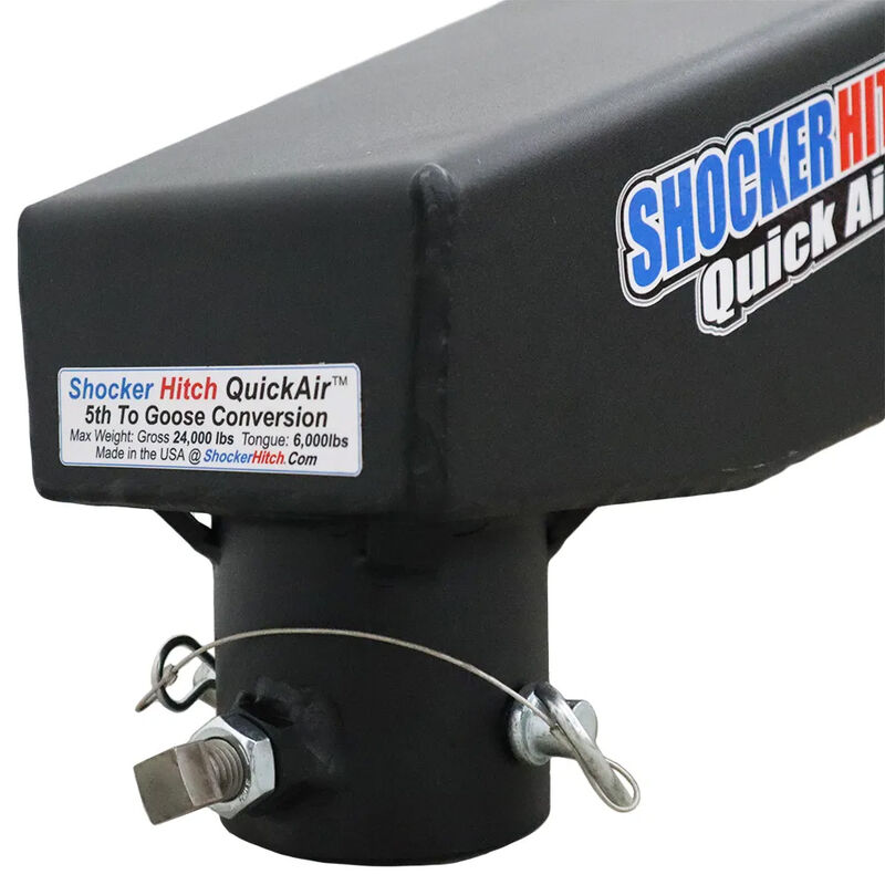 Shocker Hitch 5th Wheel to Gooseneck Shift Lock Coupler Conversion Kit, Lippert 1621, 0719, RhinoBox, without Chain Kit image number 2