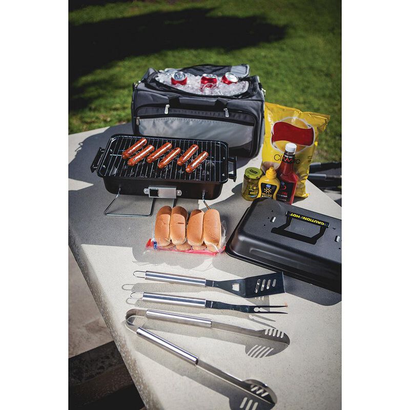 Buccaneer Portable Charcoal BBQ & Cooler Tote image number 11