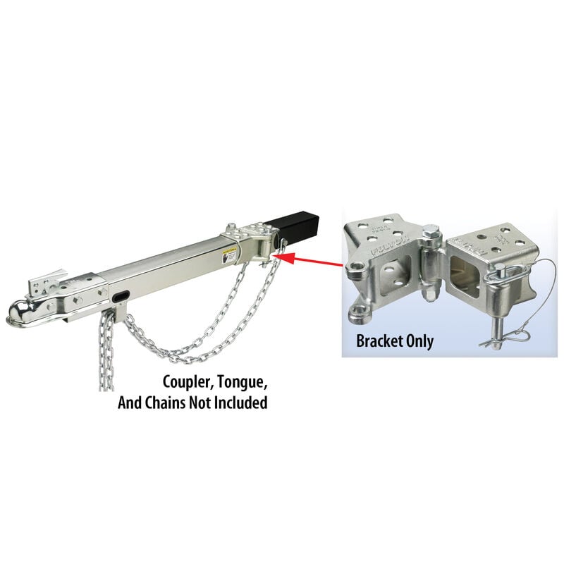 Fulton Marine Swing-Away Coupler Bracket, fits 3" x 4" tongue image number 2